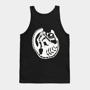 Cat Skeleton Halloween Art Tank Top